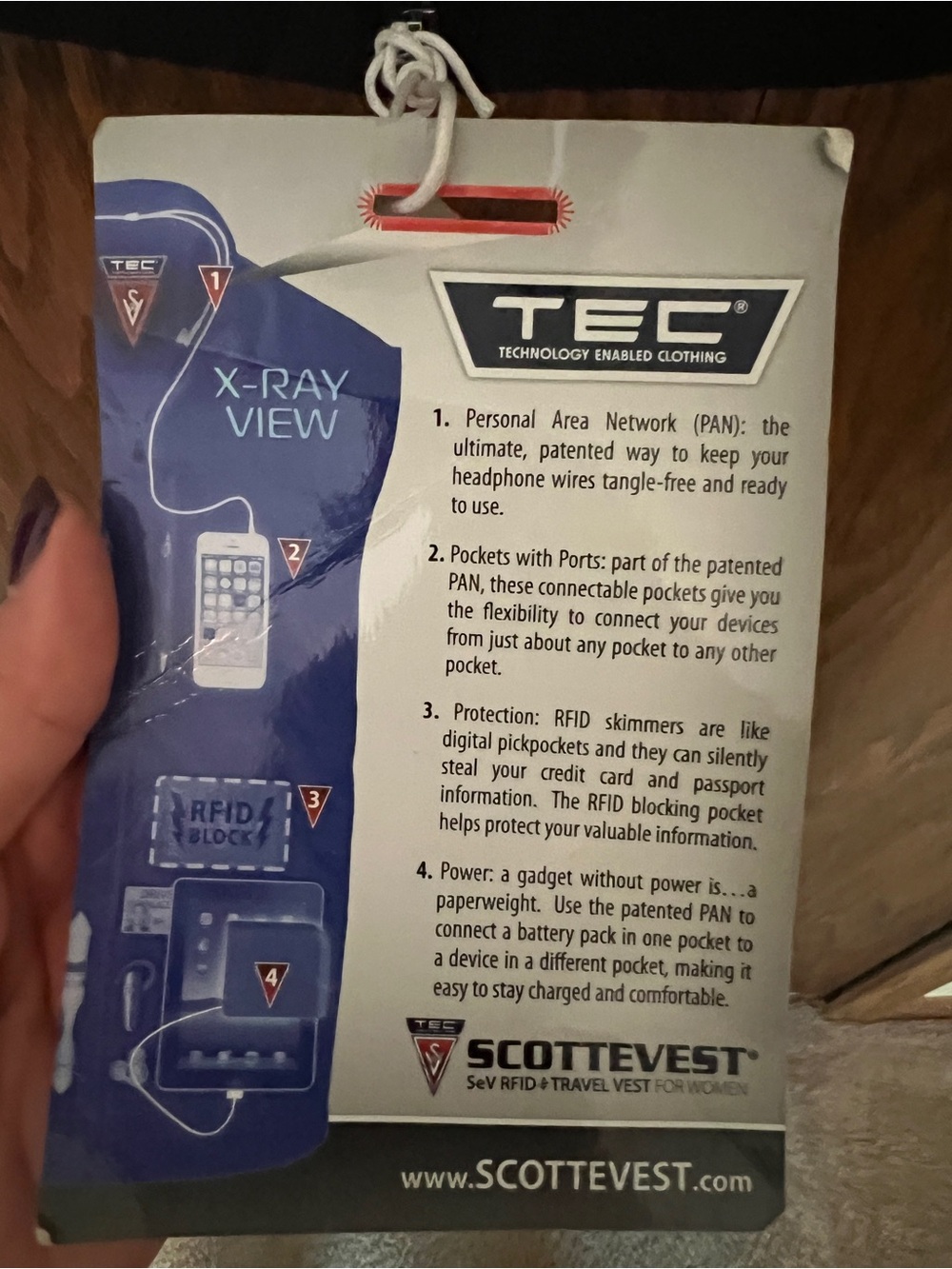 ScotteVest Women's Black RFID Travel Vest - Size L - Picture 3 of 8